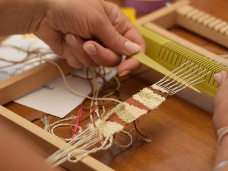 Atelier tissage de bracelet manchette à Montauban (82)