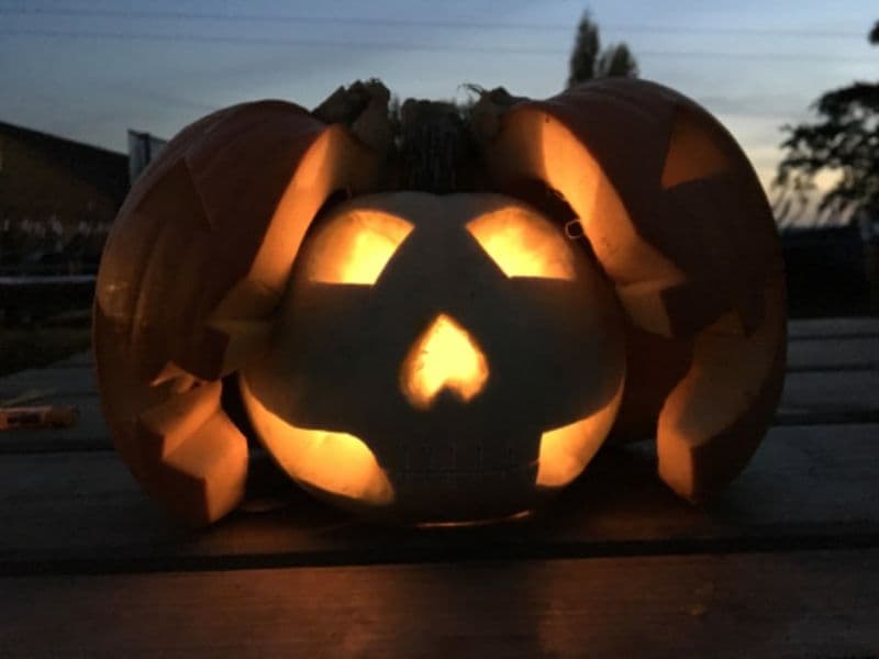 Atelier citrouille d'Halloween à la cueillette de Cergy (95)