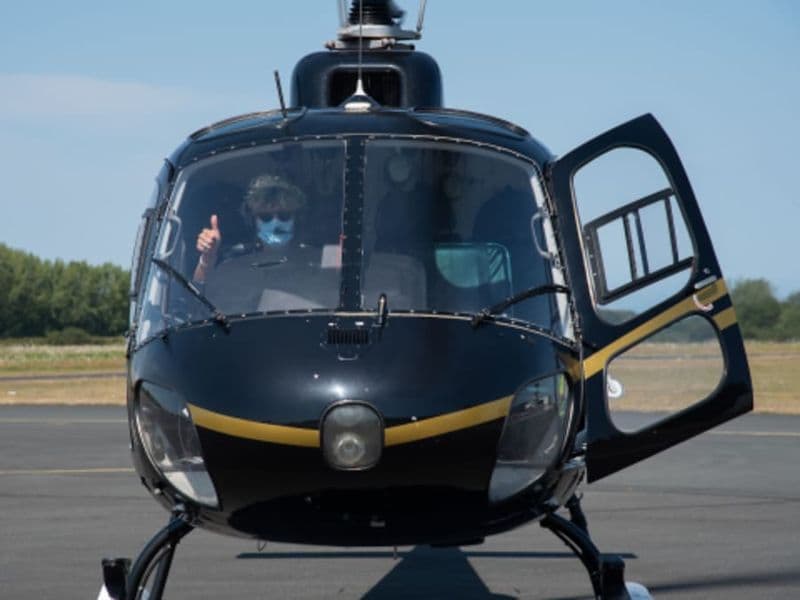 Vol en hélicoptère au-dessus du Mont Saint-Michel (50)