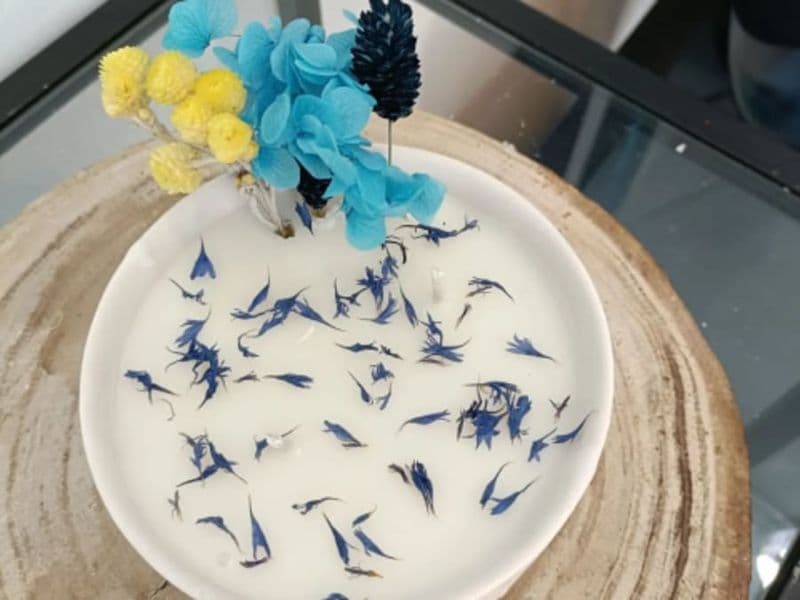 Atelier création de bougie fleurie à Nantes (44)
