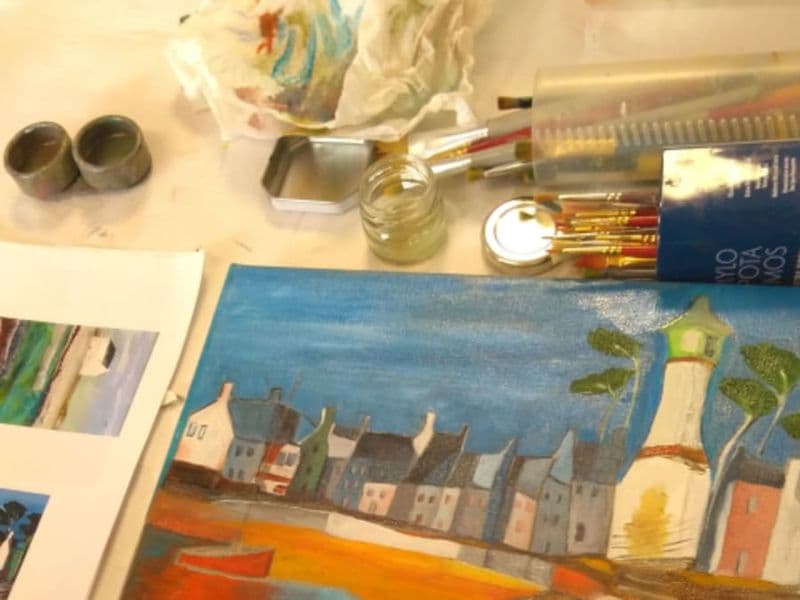 Atelier peinture à Tillières (49)