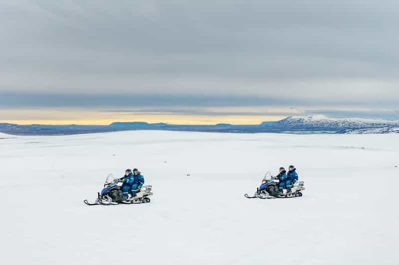 Depuis Reykjavik : Cercle d'or et excursion en motoneige sur les glaciers
