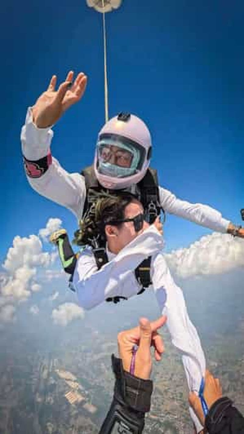 Chengdu : Expérience de saut en parachute en tandem avec photos et vidéos