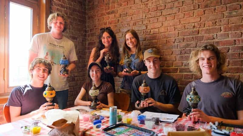 Istanbul : Atelier de fabrication de lampes en mosaïque turque dans la vieille ville