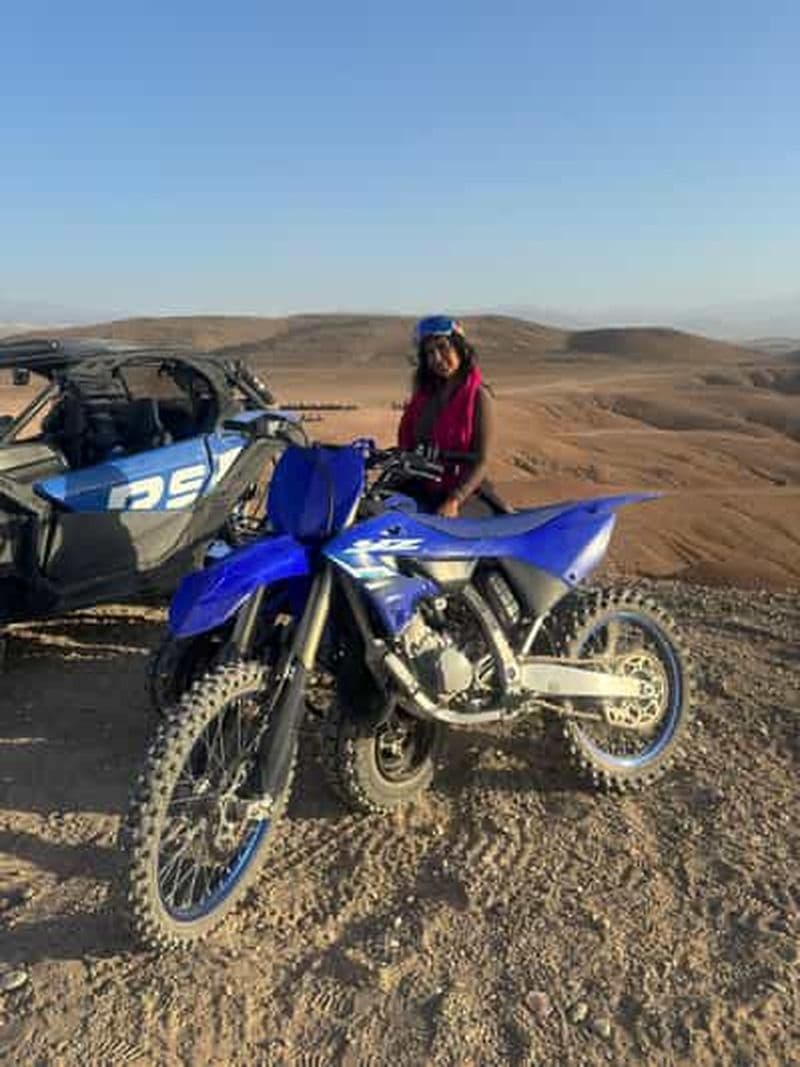 Marrakech Désert d’Agafay Excursion Privée en Moto Cross ou Raptor 700
