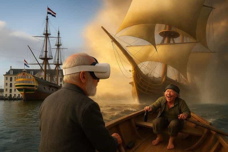 Amsterdam : sortie en bateau de luxe historique en réalité virtuelle