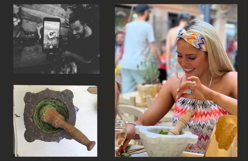 Sestri Levante : cours de cuisine et de pesto, dégustation de vins