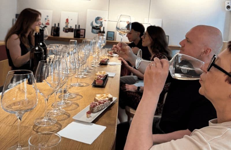 Centre-ville de Trieste : dégustation de vin et accords mets