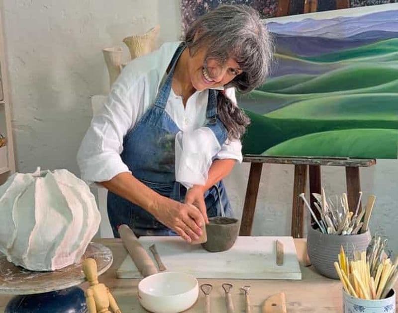 Trieste : atelier de céramique avec un artiste local