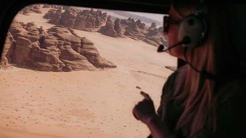 Tour d'hélicoptère à Al Ula