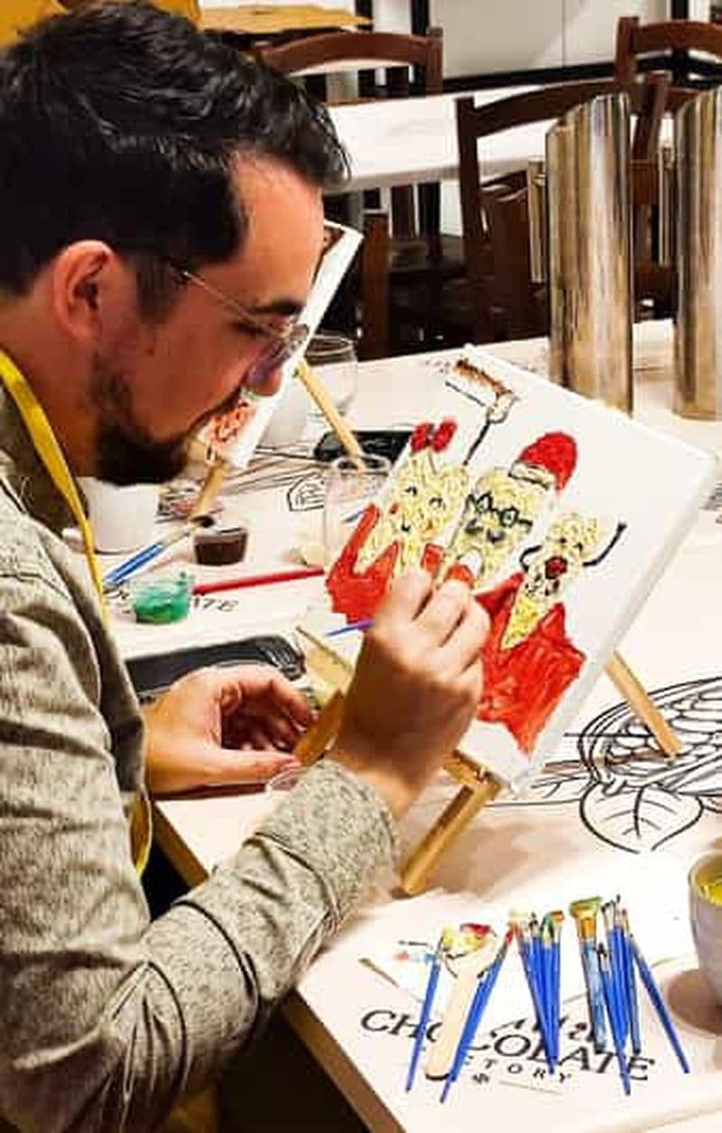 Malte : atelier de peinture sur chocolat à Bugibba