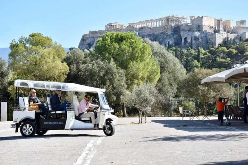 Athènes : Visite privée de 3 heures de la ville en tuk tuk écologique