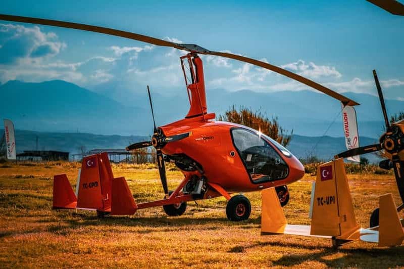 Pamukkale : vol en gyrocoptère au-dessus des travertins