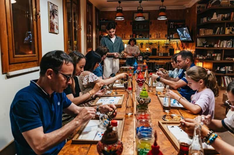Istanbul : atelier de fabrication de lampes en mosaïque turque avec boissons et collation