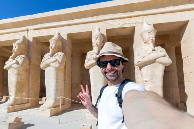 Billet Louxor : Visite guidée tout compris des rives ouest et est et vol en montgolfière