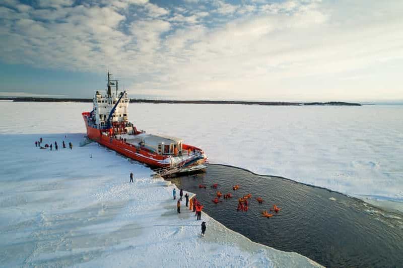 Au départ de Kemi : Croisière sur un brise-glace avec déjeuner et flottage sur la glace
