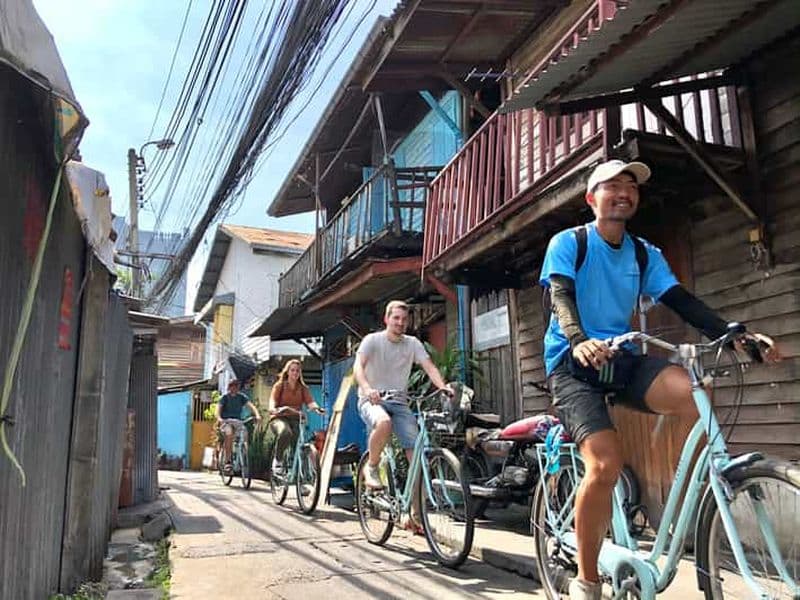 Billet Bangkok : visite guidée à vélo des temples, des canaux et de la vie locale