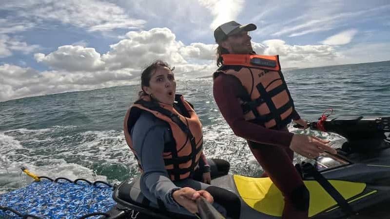 Excursion en jet ski à Nazaré et accompagnement par un surfeur professionnel de grosses vagues