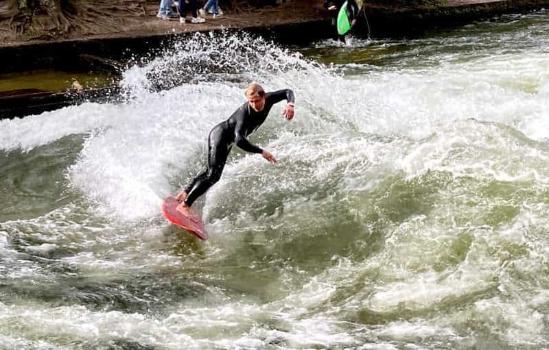 Munich : 3 heures de surf sur la rivière - Eisbach à Munich