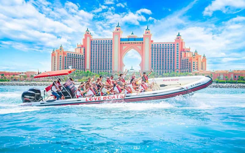 Billet Dubaï : Visite touristique en bateau à moteur avec guide touristique