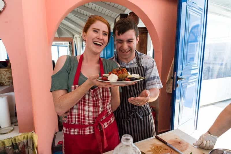 Santorin : Cours de cuisine et randonnée facile