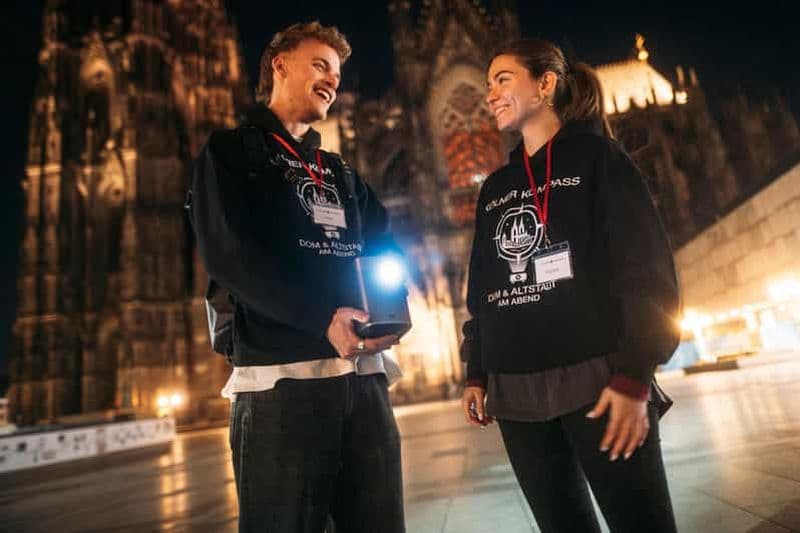 Cologne : cathédrale et vieille ville en soirée - visite interactive avec vidéoprojecteur