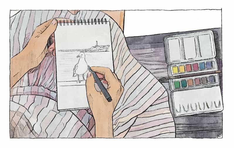 Biarritz : Créez votre carnet de voyage aquarelle