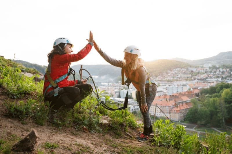 Děčín : aventure d'escalade sur via ferrata dans la Suisse bohémienne