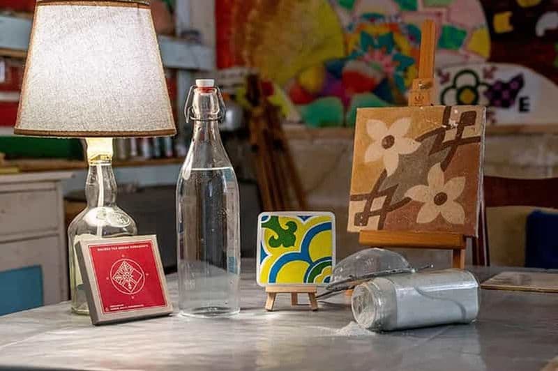 Carreaux maltais - Atelier de peinture de souvenirs avec des artistes locaux