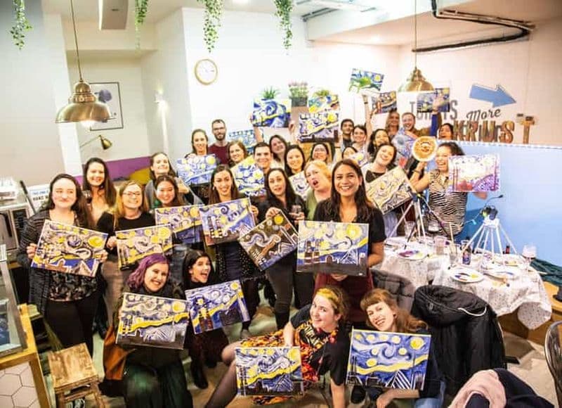 Dublin : soirée peinture et dégustation avec un professeur d'art