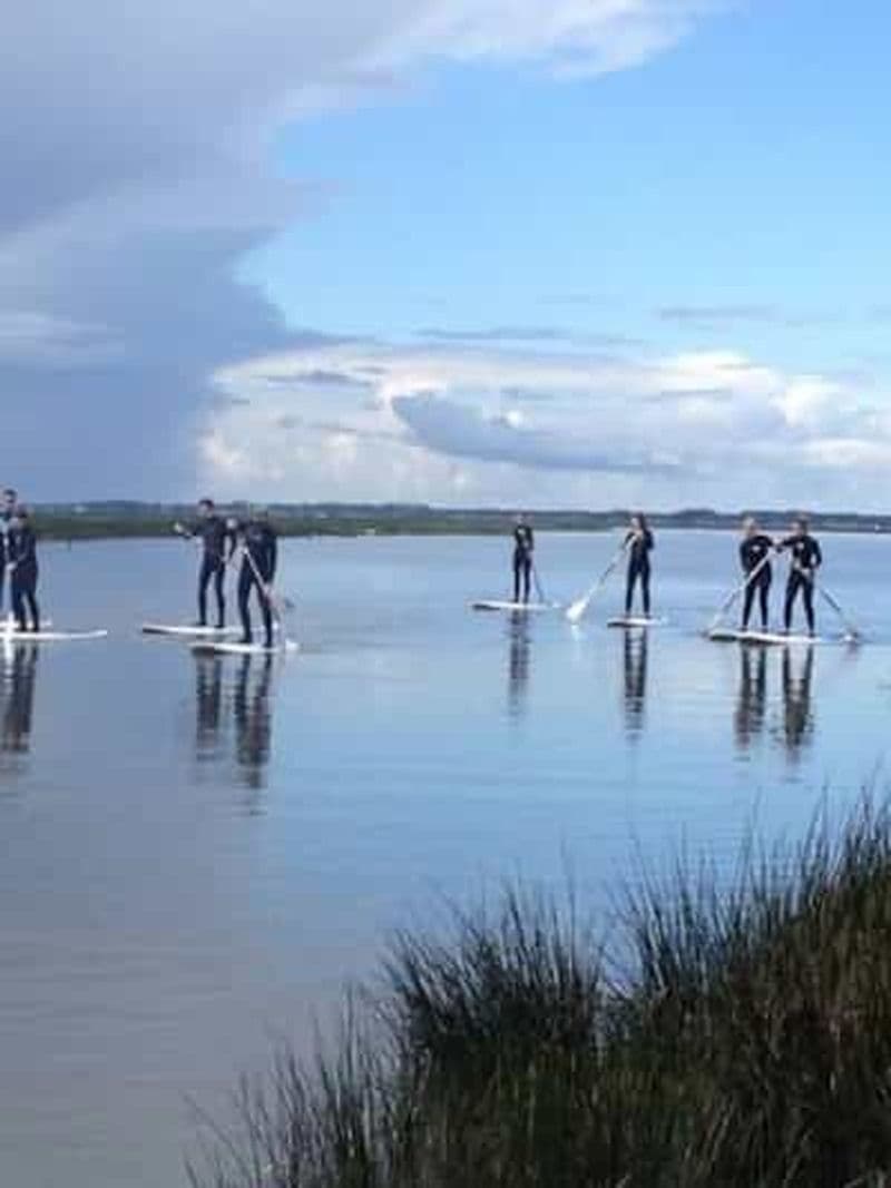 Sup Tour à travers les canaux de la Ria d'Aveiro à Ovar