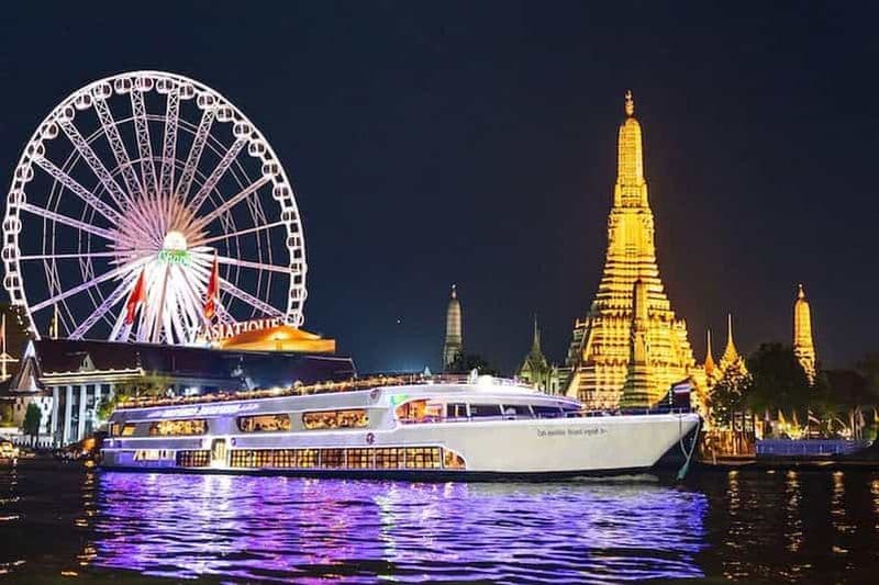 Billet Bangkok : White Orchid Chao Phraya Dinner Cruise free Beer (bière gratuite)