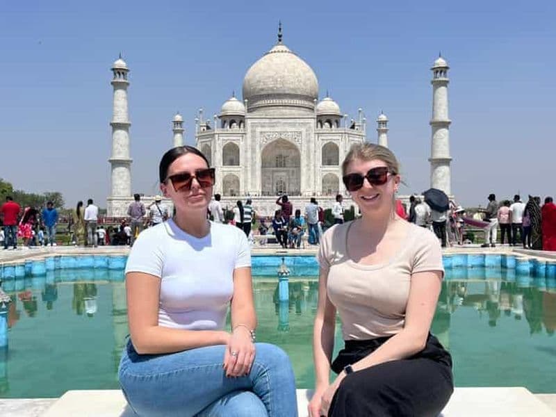 Billet Depuis Delhi : visite privée d'une journée du Taj Mahal et d'Agra avec repas 5 étoiles