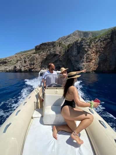 Vlore : grotte de Haxhi Ali, excursion en hors-bord à Karaburun et plongée avec tuba