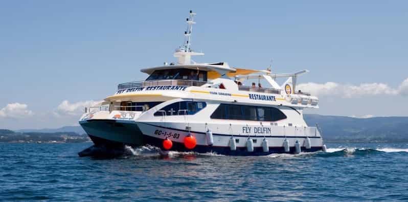 O Grove : Tour en catamaran de la Ría de Arousa avec déjeuner de fruits de mer