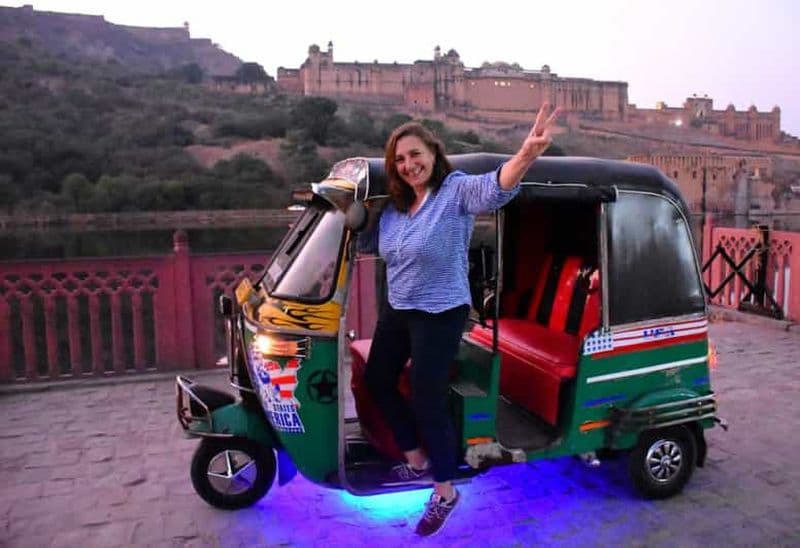 Visite d'une jounée de la ville rose de Jaipur en TukTuk