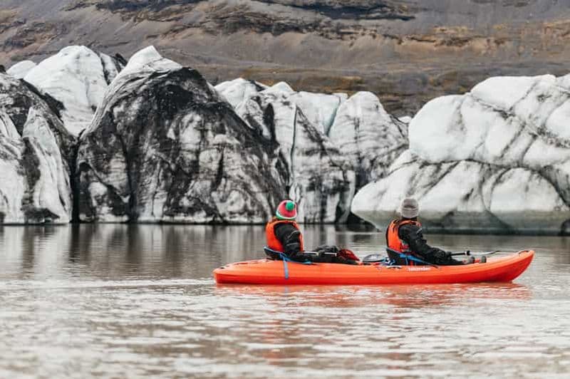 Sólheimajökull : Visite guidée en kayak sur la lagune du glacier