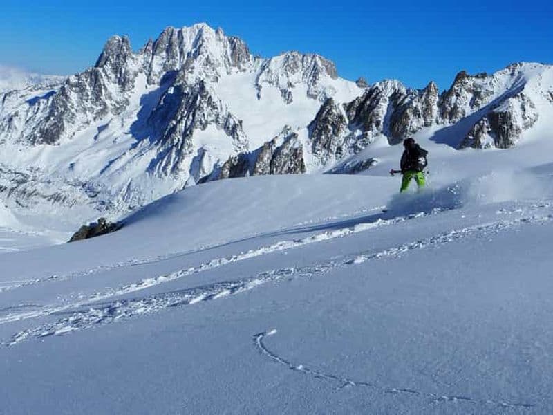 Chamonix : Descente à ski de la Vallée Blanche avec guide