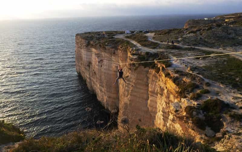 Malte : Aventure en tyrolienne