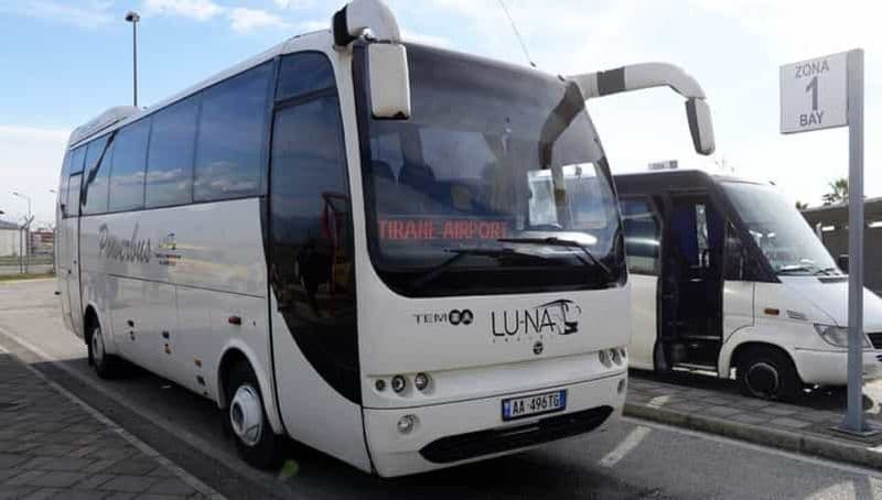 Aéroport de Tirana : Transfert en bus de/vers Tirana Central