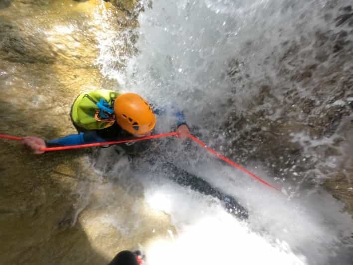 La plagne : canyon d'initiation à l'Eau Rousse