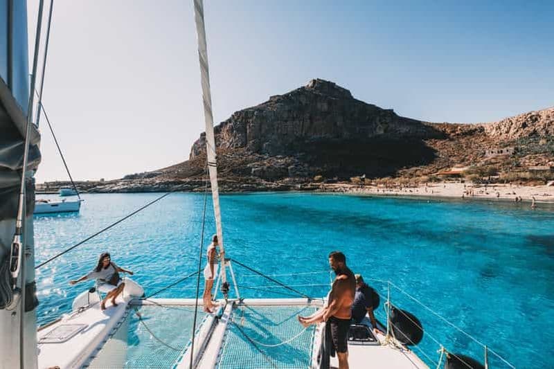 Kissamos : Croisière en catamaran de luxe à Balos et Gramvousa