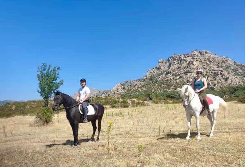 Madrid : Randonnée à cheval privée à Pedriza NP & Transport