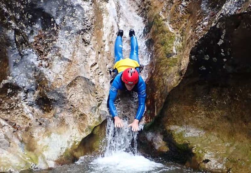 Au départ de Bovec : canyoning dans le torrent Sušec dans la vallée de la Soča