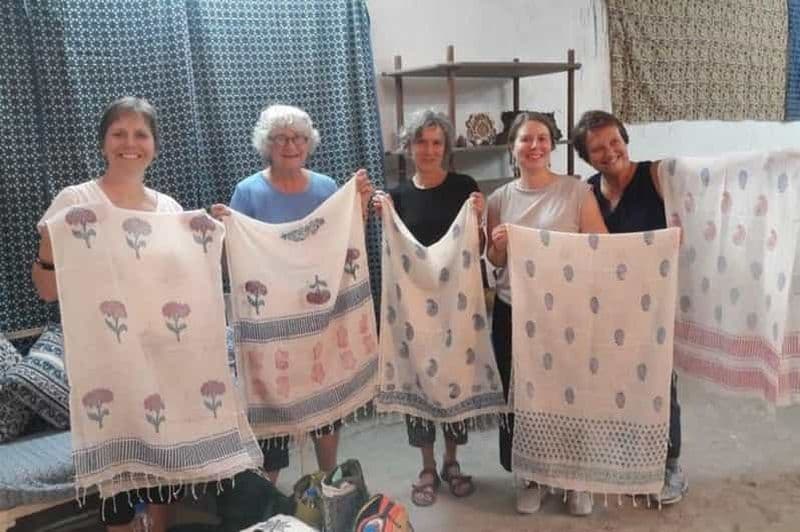 Jaipur : visite guidée d'un atelier de gravure sur tissu