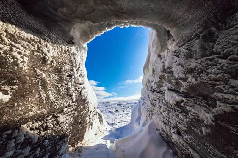 Depuis Gullfoss : Grotte de glace de Langjökull et excursion en motoneige