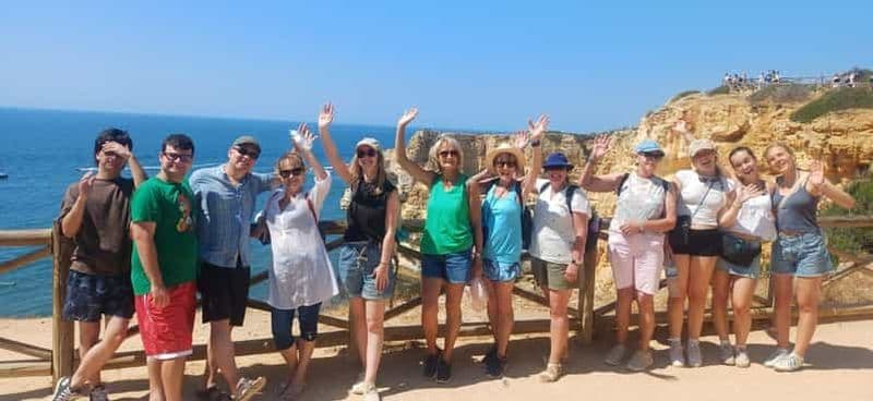 Depuis Olhão : randonnée des 7 vallées, visite de la grotte de Benagil