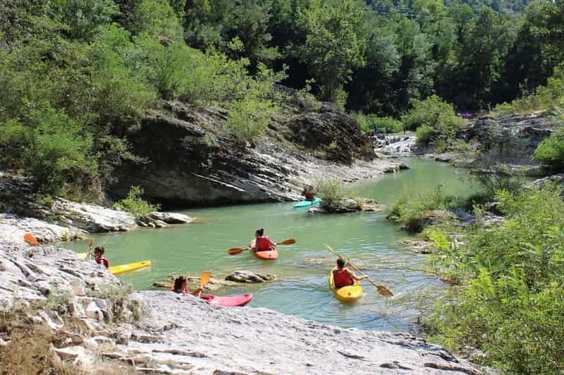 Fossombrone : Aventure en canoë au Marmitte dei Giganti
