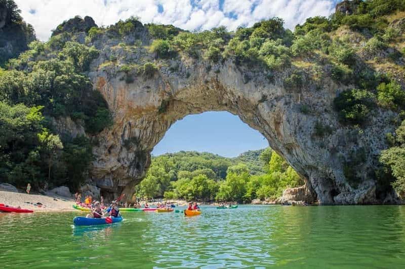 Billet Descente Sportive des Gorges de l'Ardèche en Canoë Kayak : 6h00 - env. 32km