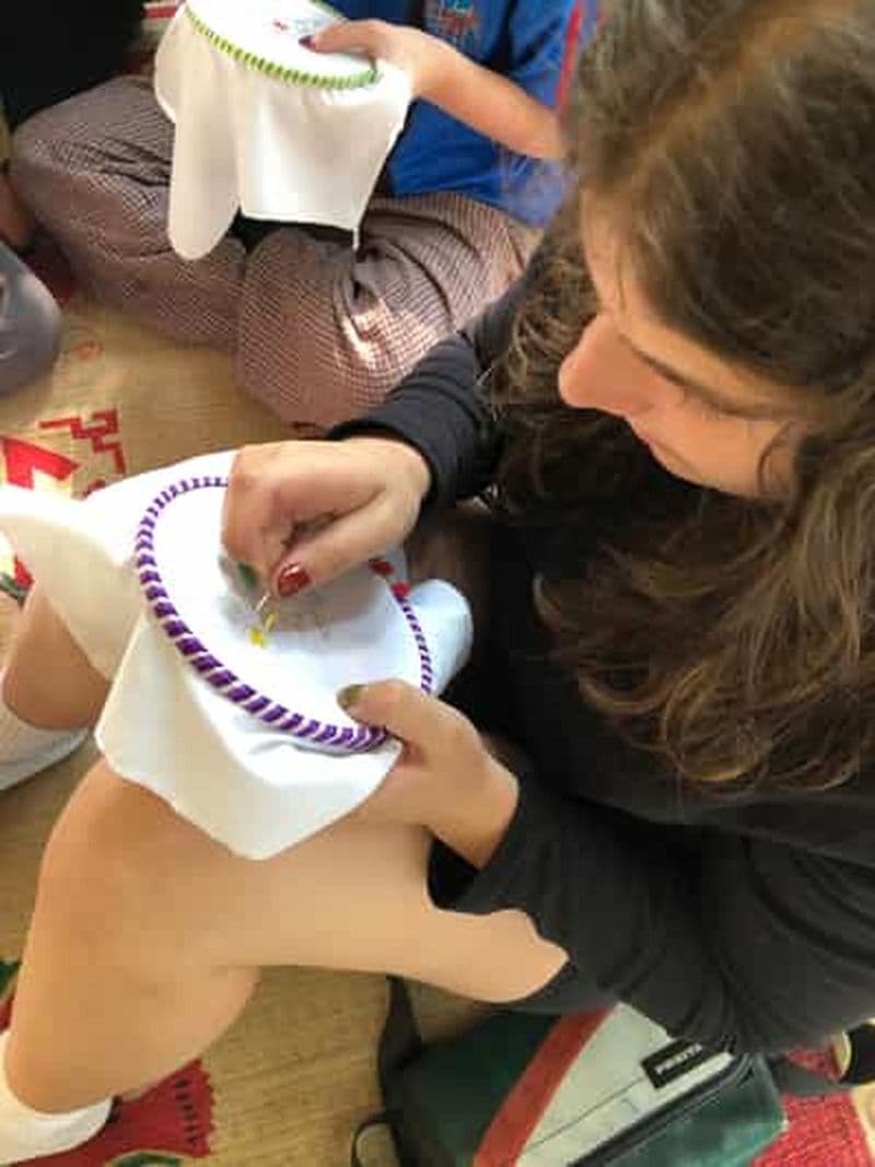 Ninh Binh : atelier de broderie de Tam Coc